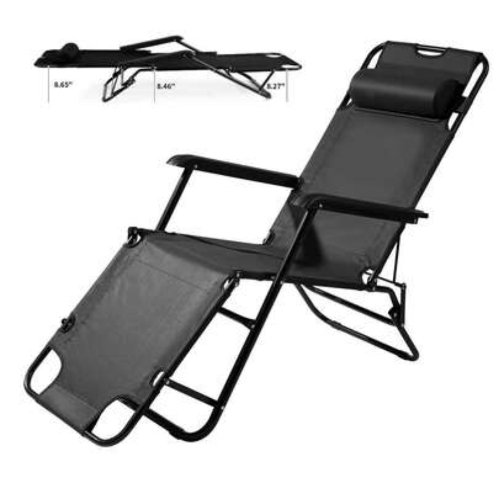 Outdoor Camping Recliner - Heavy Duty Portable Camping Chair With