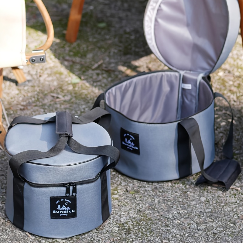 Outdoor Camping World - Camping Cookware Barrel Storage Bucket Zipper