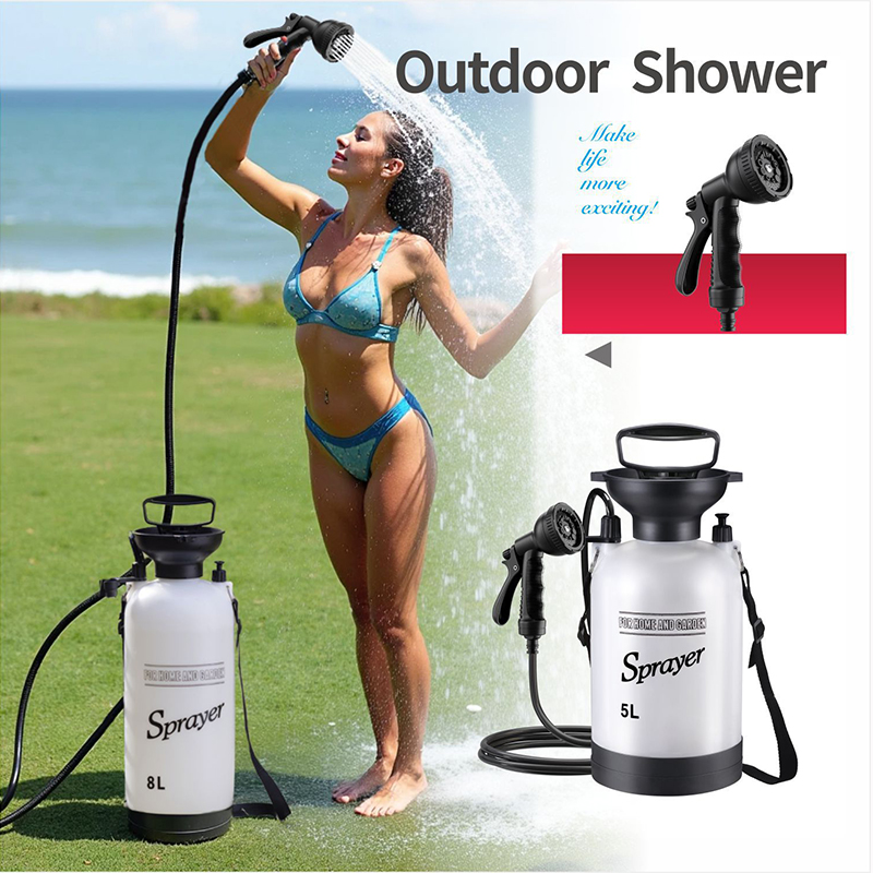 Outdoor Camping Heater - 1PCS Outdoor Manual Camping Shower,3/5/8L Multi-functional