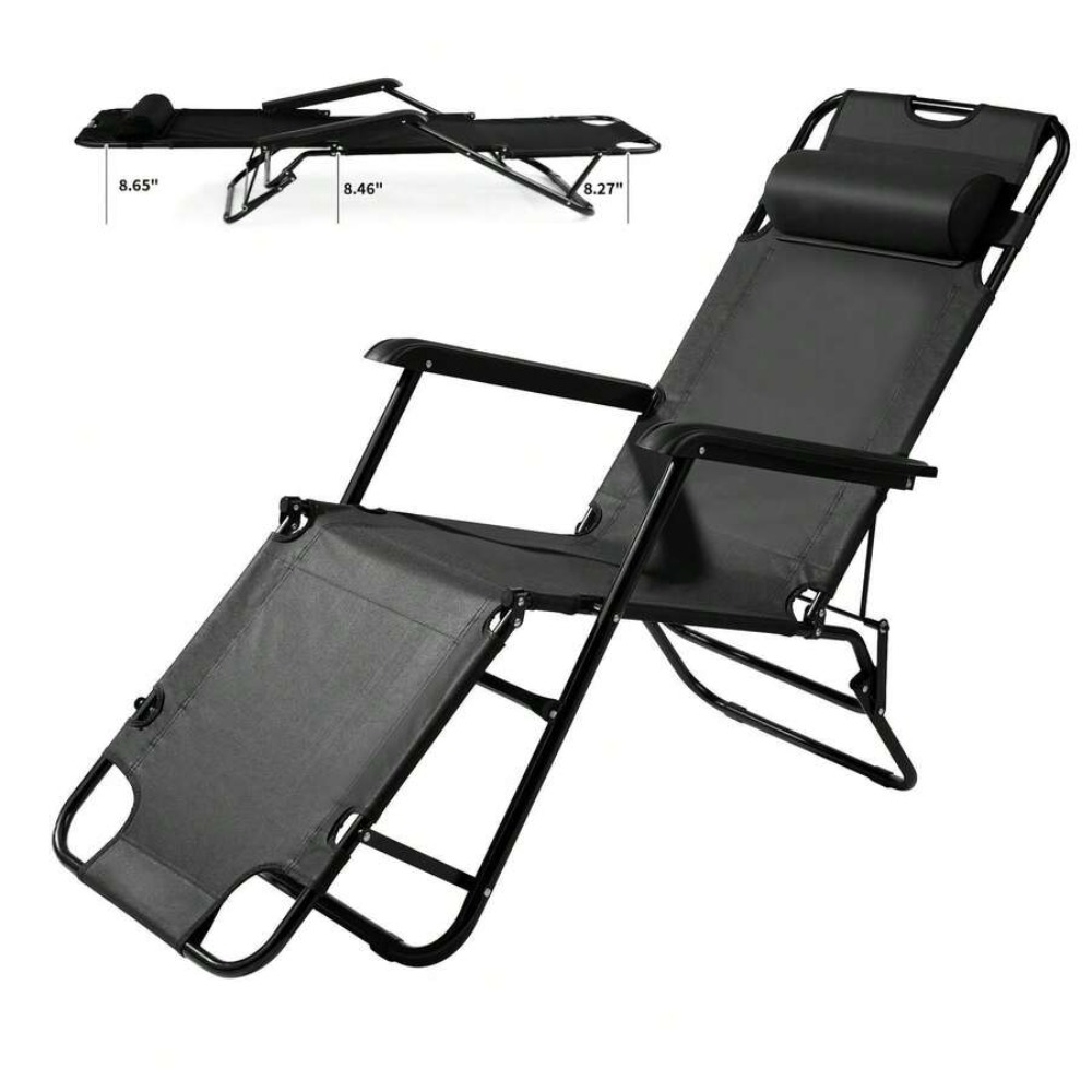 Heavy Duty Portable Camping Ch - Outdoor Camping Recliner 评论和价格