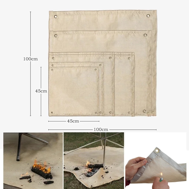 Camping Fireproof Mat Heat Res - Outdoor Camping Bbq 评论和价格