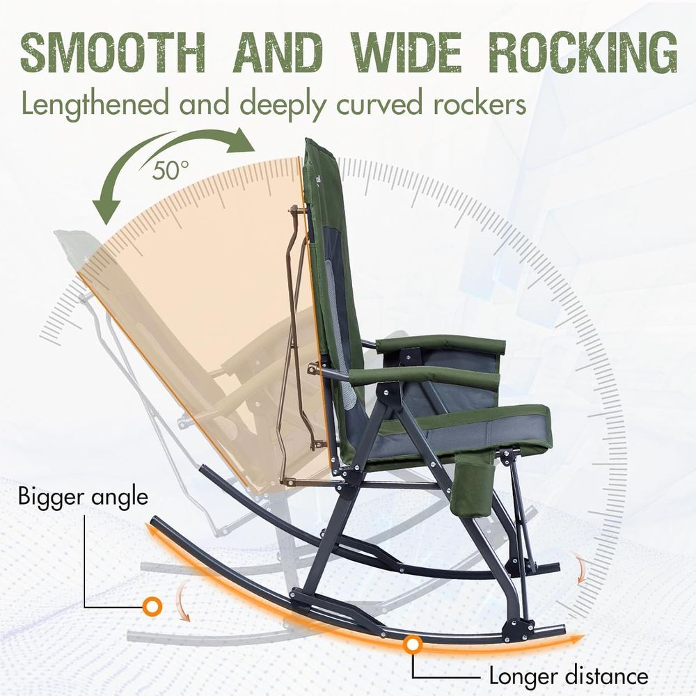 Oversized olding Rocking Campi - Outdoor Camping Rocker 评论和价格