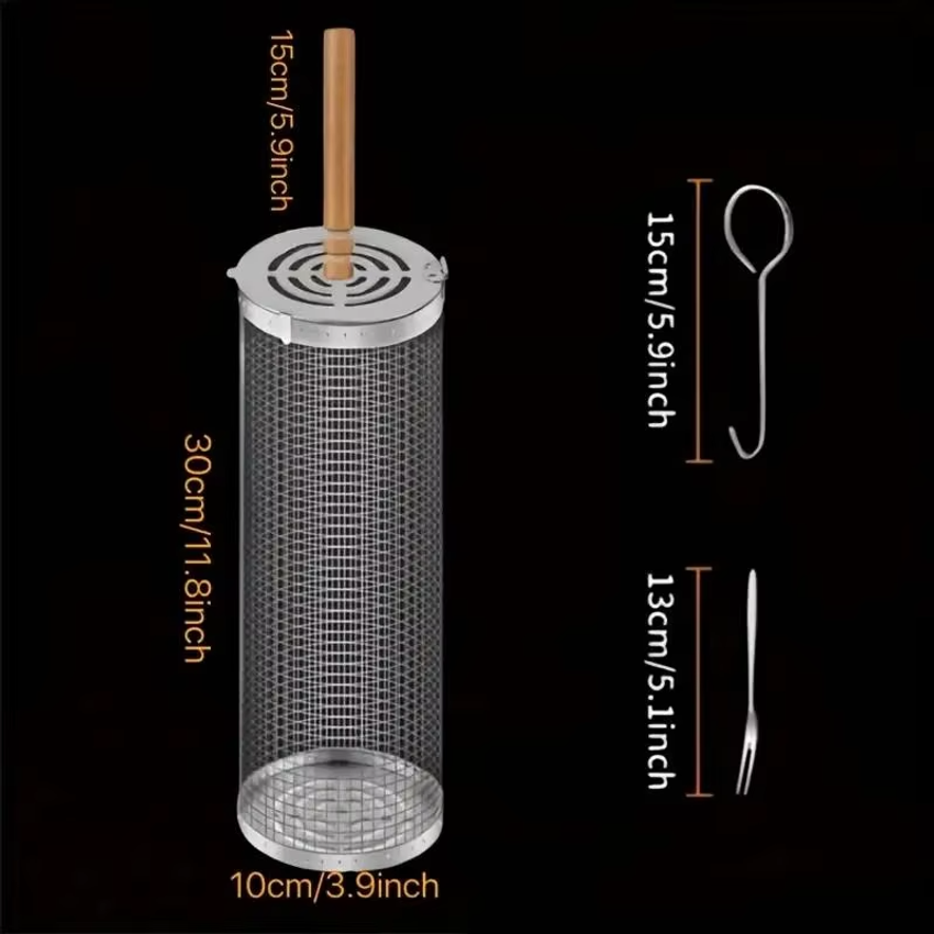 Round Barbecue Grill Basket Se - Outdoor Camping Bbq 评论和价格