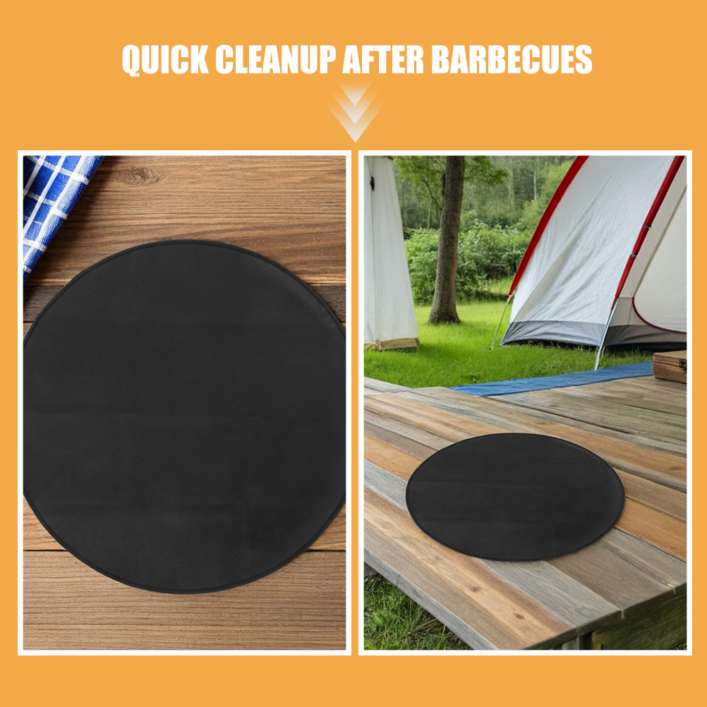 Round Fireproof Bbq Mat 24 Inc - Outdoor Camping Bbq 评论和价格