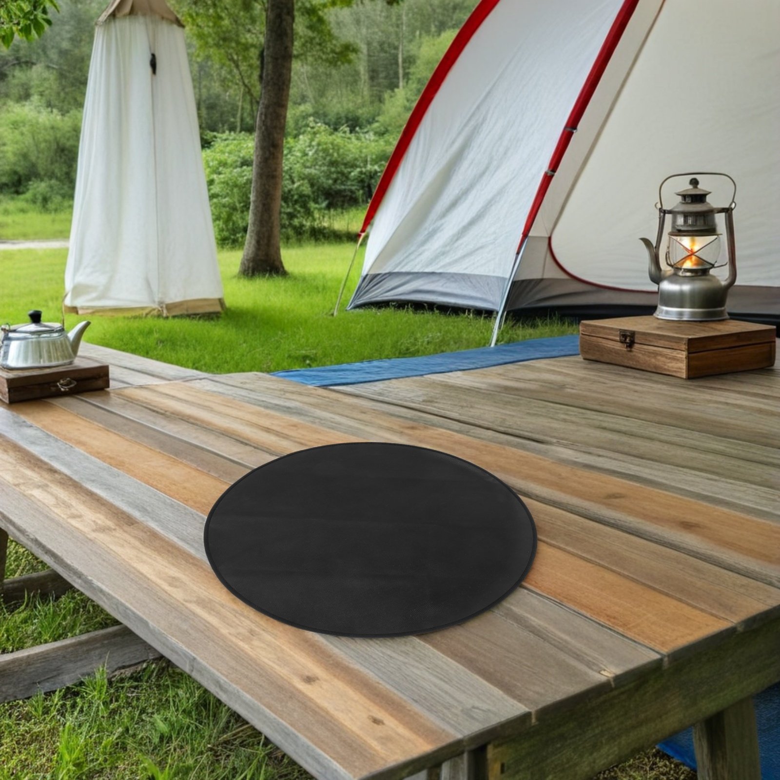 Round Fireproof Bbq Mat 24 Inc - Outdoor Camping Bbq 评论和价格