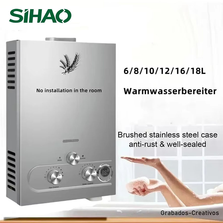 SIHAO 12L 16L 18L GPM LPG Gas  - Outdoor Camping Heater 评论和价格