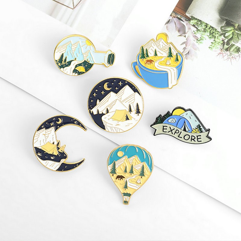 Camping Adventure Enamel Pins  - Outdoor Camping For Kids 评论和价格
