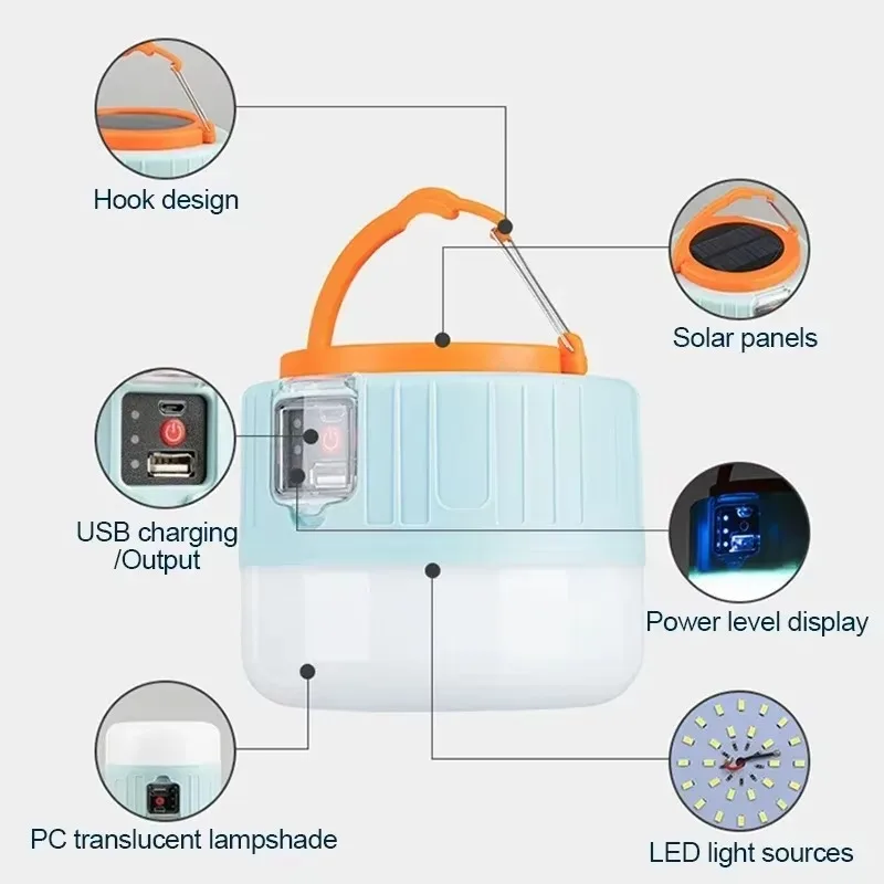 Solar Camping Lantern Recharge - Outdoor Camping Bbq 评论和价格