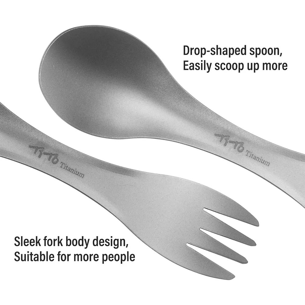 Titanium Spork 2-in-1 Spoon Ul - Outdoor Camping World 评论和价格