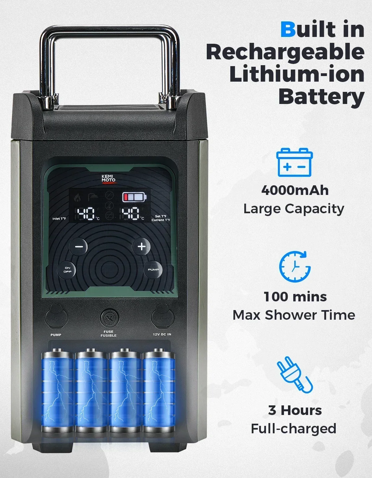 KEMIMOTO Water Heater Portable - Outdoor Camping Heater 评论和价格