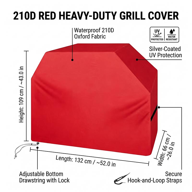 210D BBQ Cover Dustproof Water - Outdoor Camping Bbq 评论和价格