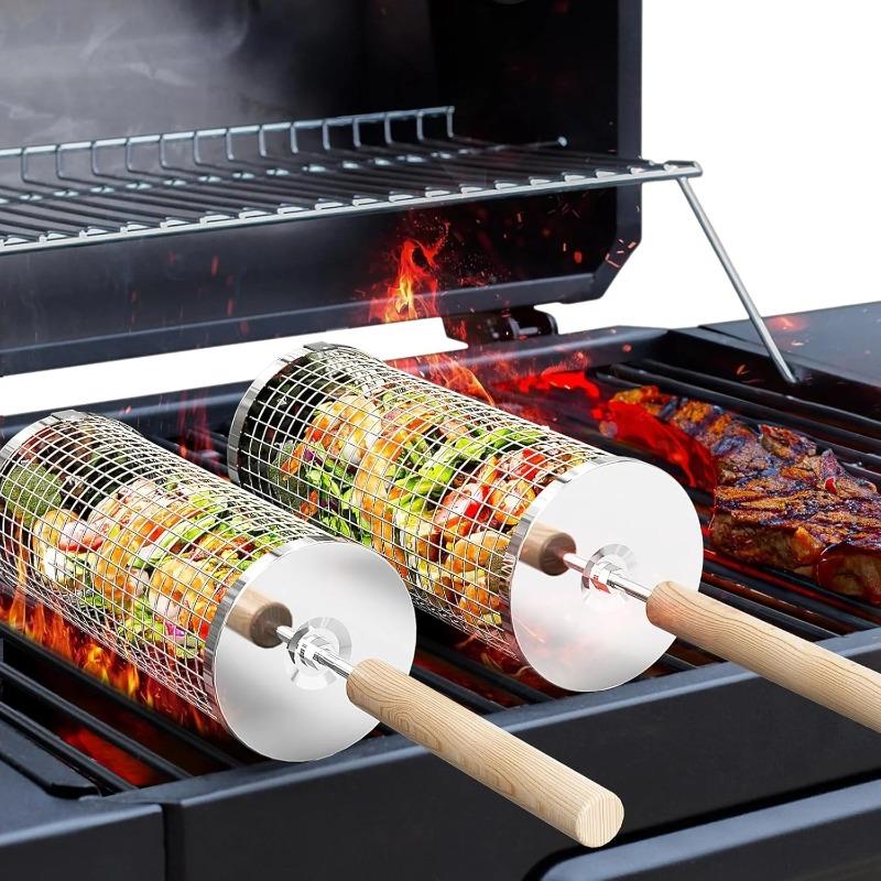Stainless Steel BBQ Grill Bask - Outdoor Camping Bbq 评论和价格