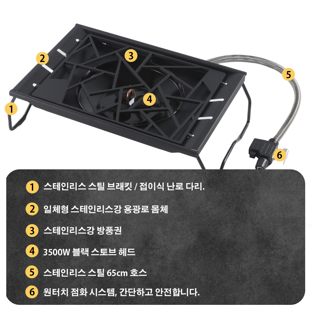 Pandatour Camping IGT Stove 65 - Outdoor Camping Heater For Tent 评论和价格