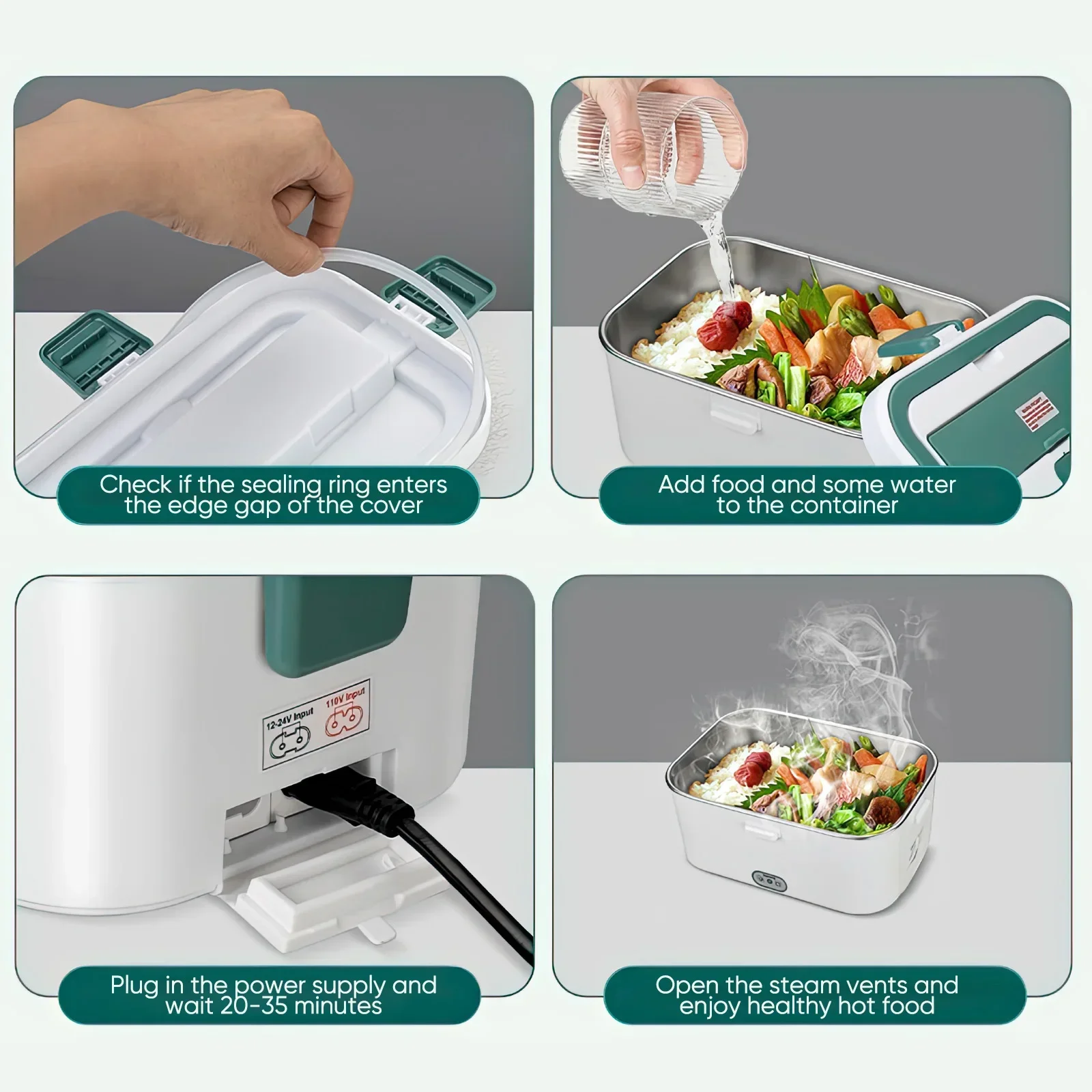 Electric Lunch Box Food Warmer - Outdoor Camping Heater 评论和价格