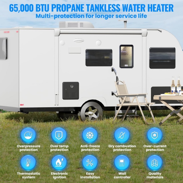 Portable RV Instant Gas Water  - Outdoor Camping Heater 评论和价格