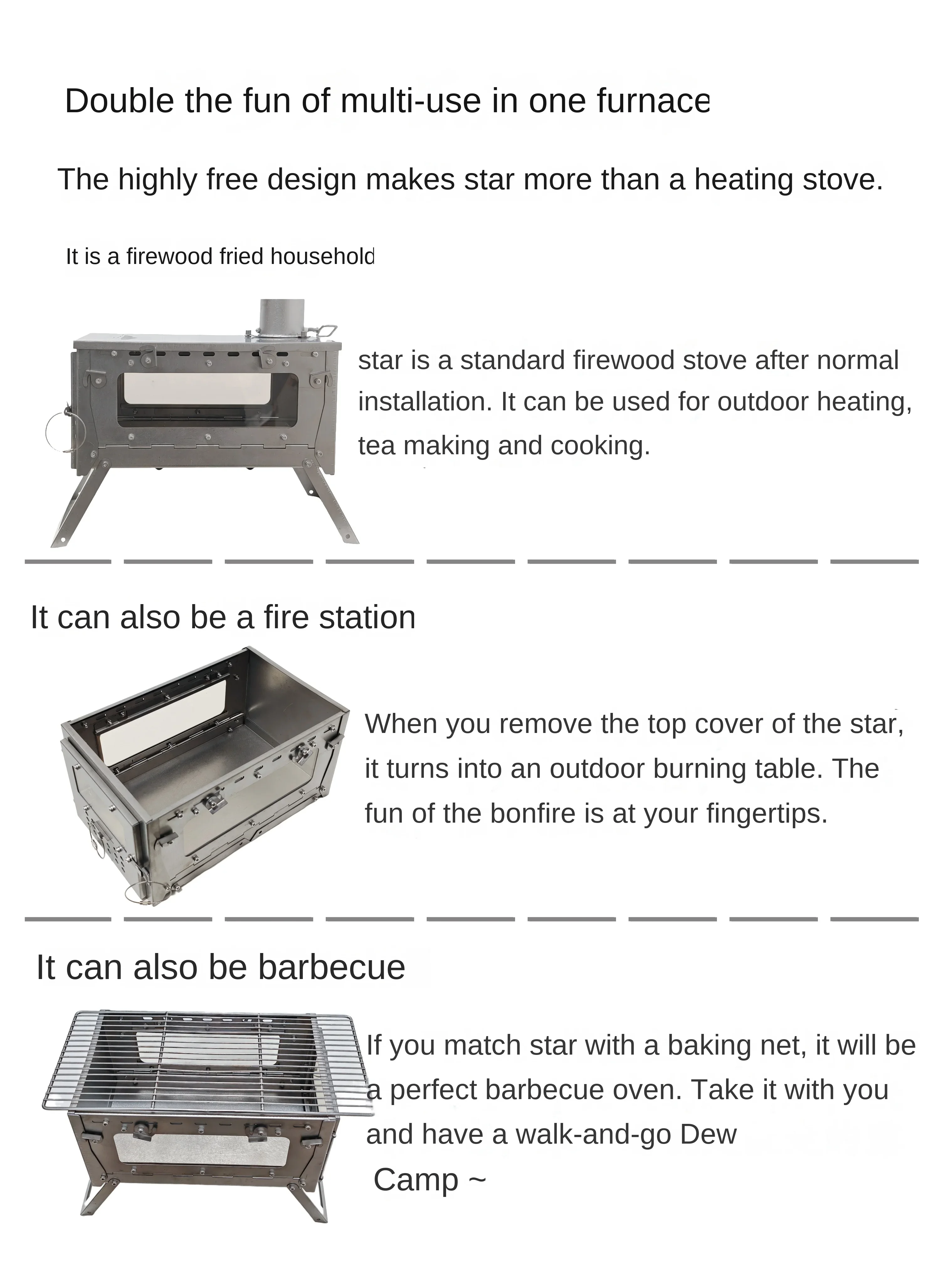WT Star Ti Titanium Alloy Fold - Outdoor Camping Heater For Tent 评论和价格