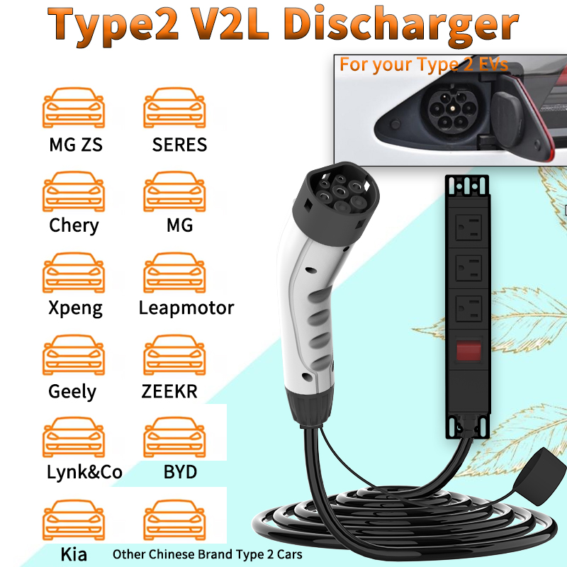 WUFEN Portable Type 2 V2L Cabl - Outdoor Camping Vehicle 评论和价格